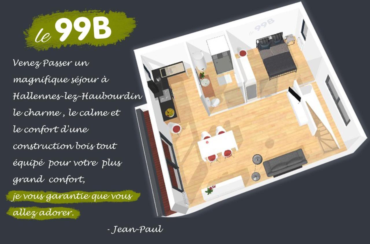 Le 99B Modern Apartment Queen Size Bed Connected Tv Hallennes-lez-Haubourdin Bagian luar foto